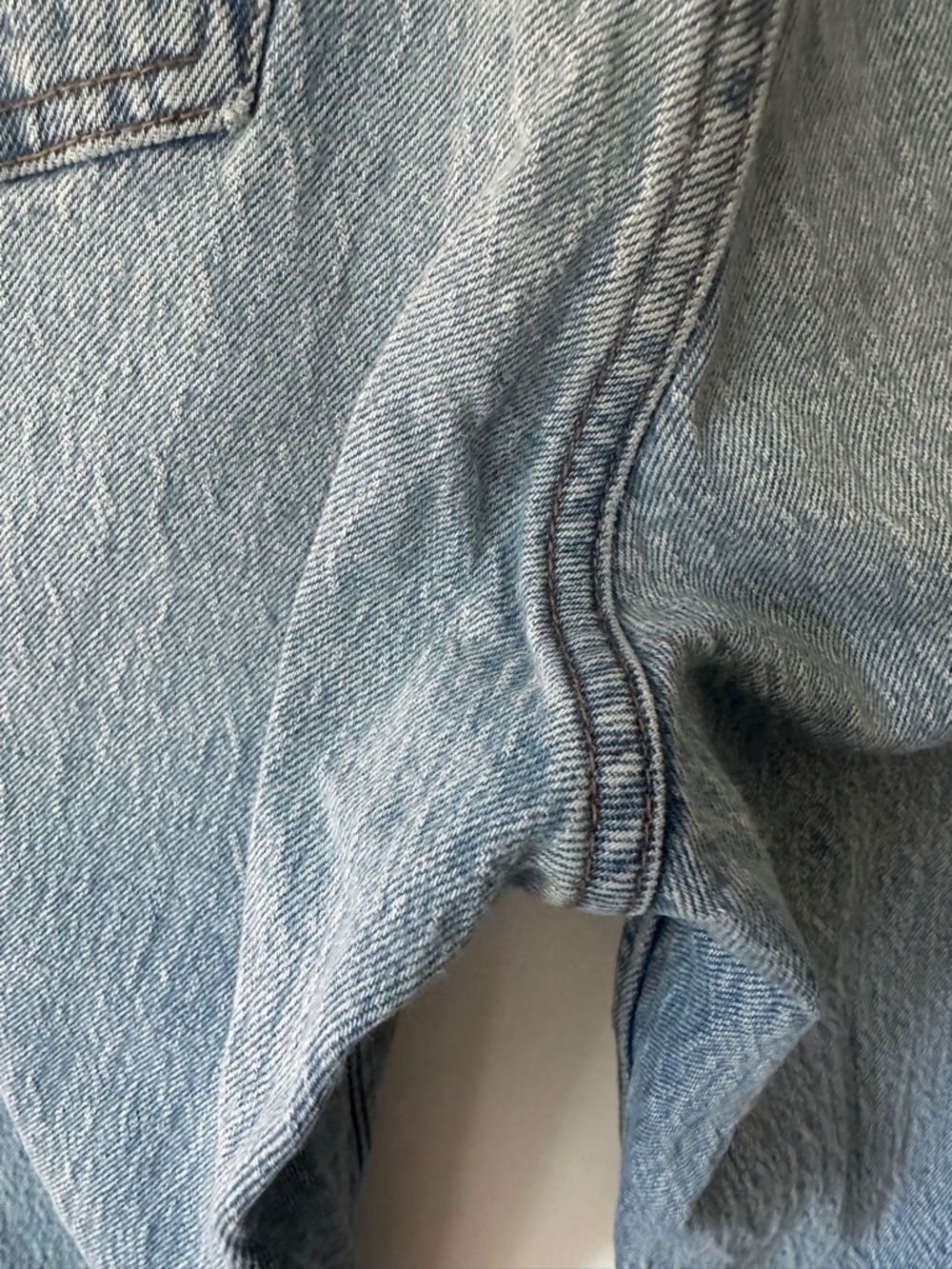 Abercrombie & Fitch 90s Light Blue Mid Rise Straight Curve Love Jeans Women’s 27 - Picture 8 of 9